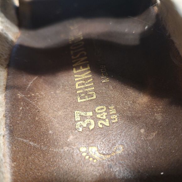 Birkenstock Women's Arizona Shiny Python Eggshell Slip On Sandals Size 37 US 6.5 - Picture 6 of 8